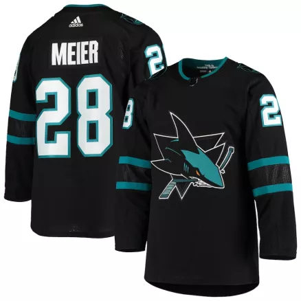 Timo Meier #28 San Jose Sharks adidas Alternate Authentic Jersey - Black - uafactory