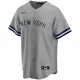 Men's New York Yankees Nike Gray Road 2020 Replica Custom Jersey - uafactory