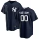 Men's New York Yankees Nike Navy Alternate 2020 Replica Custom Jersey - uafactory