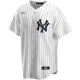 Men's New York Yankees Nike White Home 2020 Replica Custom Jersey - uafactory