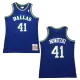 Dallas Mavericks Nowitzki #41 1998/99 Classics Jersey Blue - uafactory