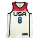 U.S. Men's Basketball Team Khris Middleton #8 2021 Swingman Jersey White - uafactory