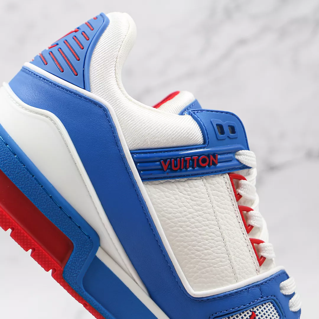 Louis Vuitton Trainer "White Blue Red" - 1A8ZSW - uafactory