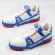 Louis Vuitton Trainer "White Blue Red" - 1A8ZSW