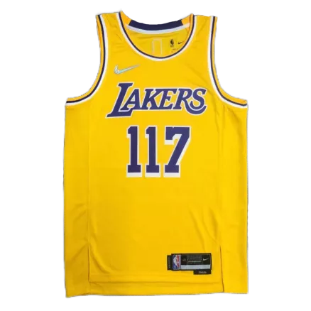 Los Angeles Lakers MASTER CHIEF #117 2021/22 Swingman Jersey Gold - Association Edition - uafactory