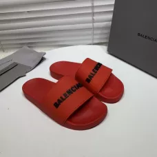 Balenciaga Piscine Slide Sandals Red - uafactory