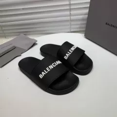 Balenciaga Piscine Slide Sandals Black - uafactory