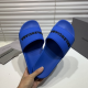 Balenciaga Piscine Slide Sandals Blue