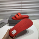 Balenciaga Piscine Slide Sandals Red