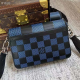 Louis Vuitton Studio Messenger Blue 3D Damier Infini Cowhide Leather