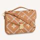 Louis Vuitton Pochette Metis Bag Embroidered Embossed Supple Grained Cowhide