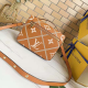 Louis Vuitton Pochette Metis Bag Embroidered Embossed Supple Grained Cowhide