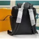 Louis Vuitton Discovery Backpack Black Monogram Shadow Calf Cowhide Leather - uafactory