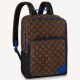 Louis Vuitton Dean Backpack Blue Monogram Macassar Coated Canvas Cowhide Leather - uafactory