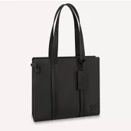 Louis Vuitton Aerogram Tote Black Grained Calf Cowhide Leather - uafactory