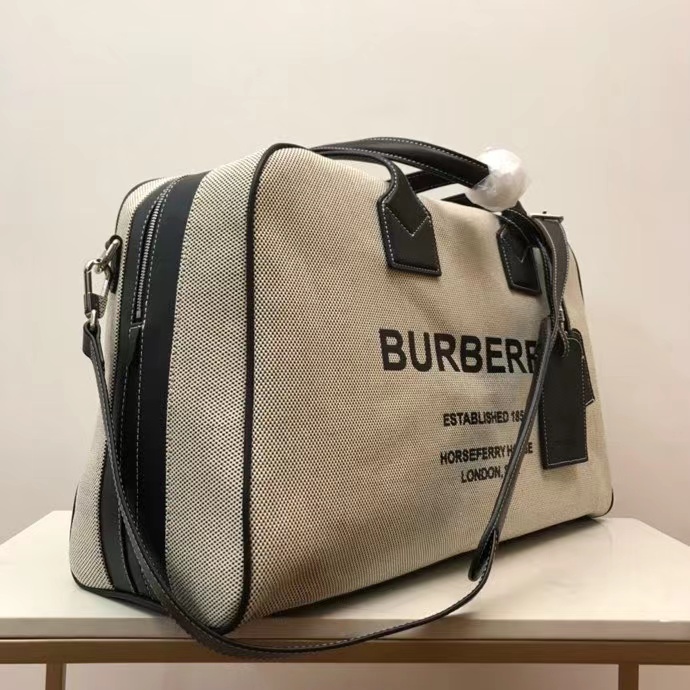 Burberry Horseferry Print Cotton Canvas Crossbody Bag