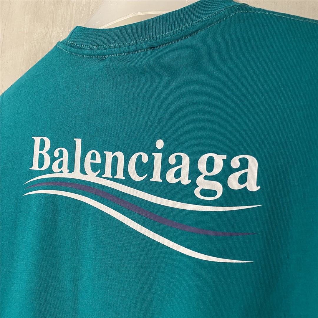 Balenciaga Classic Green Coke T Shirt