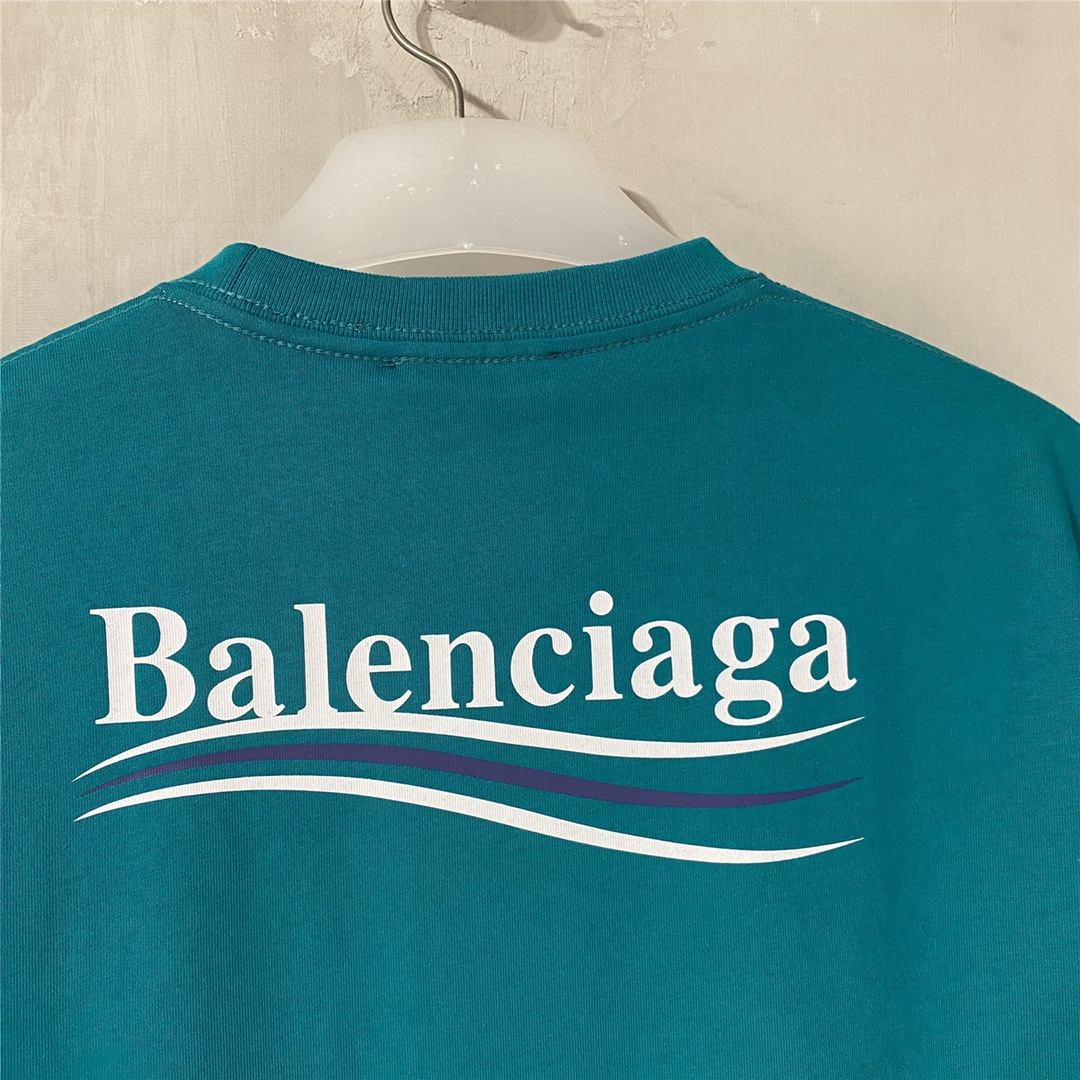 Balenciaga Classic Green Coke T Shirt