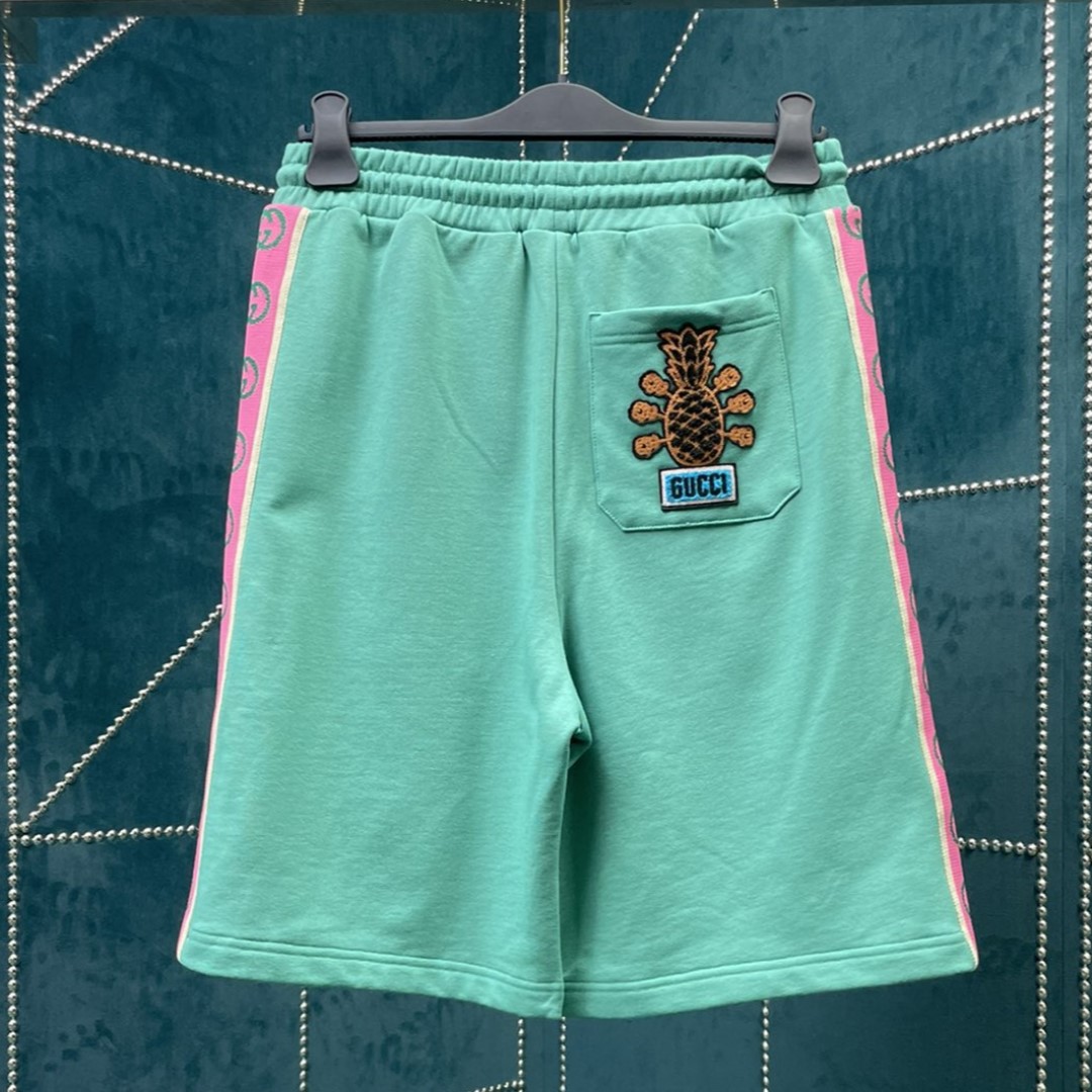 Gucci Pineapple Cotton Jersey Shorts