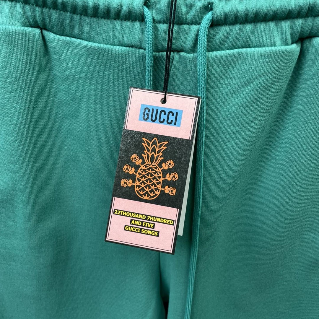 Gucci Pineapple Cotton Jersey Shorts