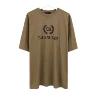 Balenciaga Beige BB Print T-shirt - uafactory