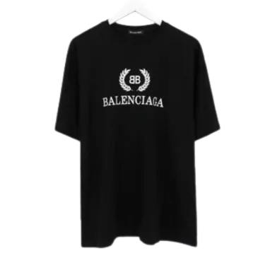 Balenciaga Black BB Print T-shirt - uafactory