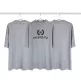 Balenciaga Gray BB Print T-shirt - uafactory