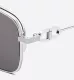 DIOR Gray Rectangular Sunglasses - uafactory