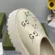 Gucci Women's platform perforated G sandal White - uafactory