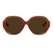 LOEWE Orange Round Sunglasses In Shiny Orange / Brown - uafactory