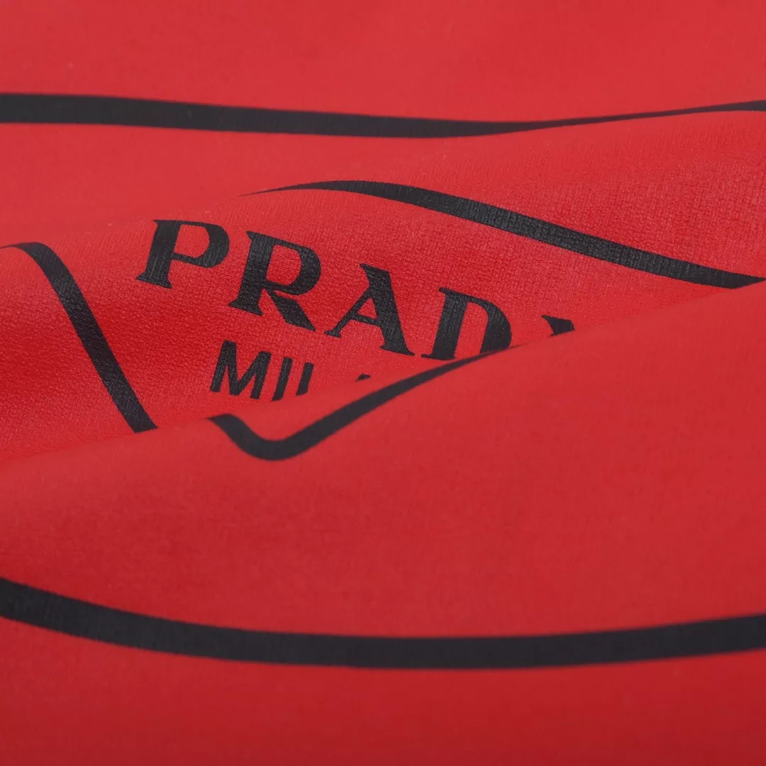 Prada Basketball Logo Printed Shirt In White - uafactory