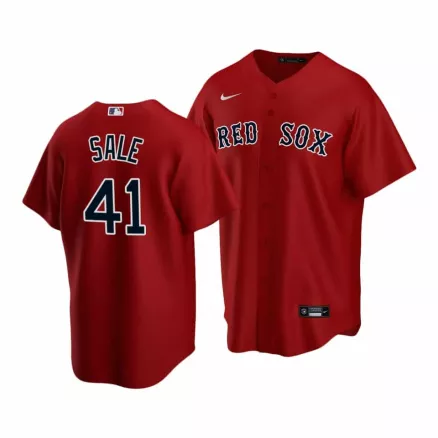 Men's Boston Red Sox Chris Sale  #41 Nike Red Alternate 2020 Replica Jersey - uafactory