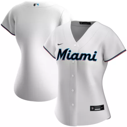 Women's Miami Marlins Nike White 2020 Home Replica Jersey - uafactory