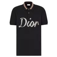 Dior Relaxed-fit Polo Shirt Black Cotton Piqué - uafactory