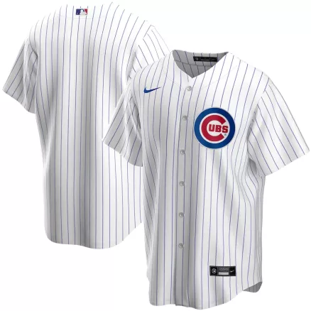 Men's Chicago Cubs Nike White&Royal Home 2020 Replica Jersey - uafactory