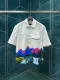 Louis Vuitton Landscape Short-sleeved Denim Shirt - uafactory