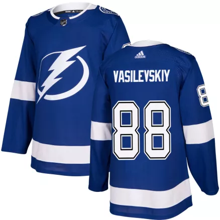 Men Tampa Bay Lightning Andrei Vasilevskiy #88 Adidas NHL Jersey - uafactory