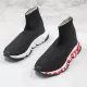 Balenciaga Speed Sneaker Black Red Letter - uafactory