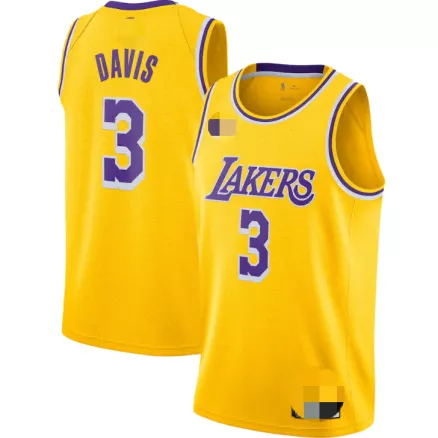 Los Angeles Lakers Davis #3 2018/19 Swingman Jersey Yellow - Association Edition - uafactory