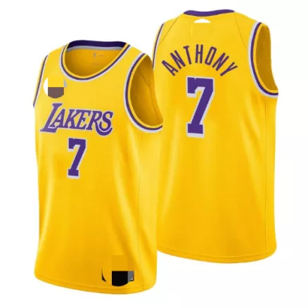 Los Angeles Lakers Carmelo Anthony #7 Swingman Jersey Gold - Association Edition - uafactory