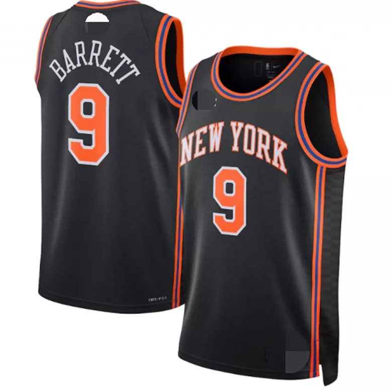 New York Knicks RJ Barrett #9 2021/22 Swingman Jersey Black - City Edition - uafactory