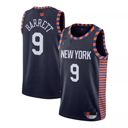 New York Knicks RJ Barrett #9 2020/21 Swingman Jersey Black - City Edition - uafactory