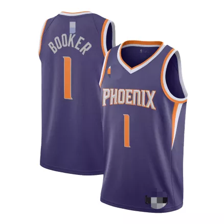 Phoenix Suns Booker #1 2020/21 Swingman Jersey Purple - Association Edition - uafactory