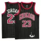 Chicago Bulls Michael Jordan #23 Swingman Jersey Black - Statement Edition - uafactory