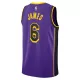 Los Angeles Lakers LeBron James #6 2022/23 Swingman Jersey Purple - Statement Edition - uafactory