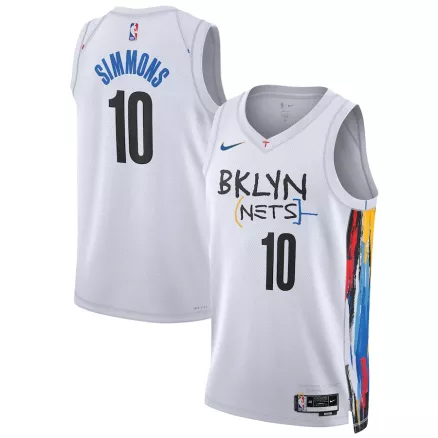 Brooklyn Nets Ben Simmons #10 22/23 Swingman Jersey White - City Edition - uafactory