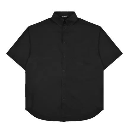 Balenciaga 23SS Fine Line Paper Tape Short Sleeve Shirt - uafactory